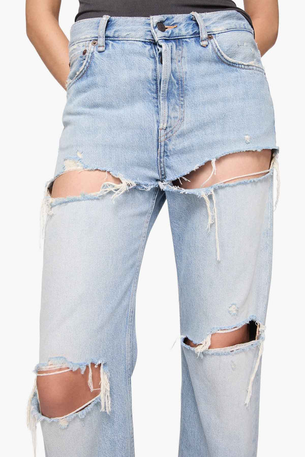 Straight Ripped Jeans
