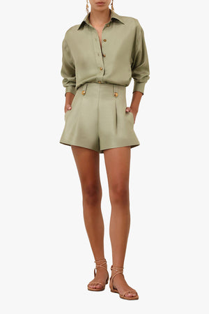 Luna Wool Silk Tailored Short