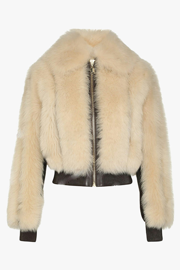 Illustration Shearling Jacket