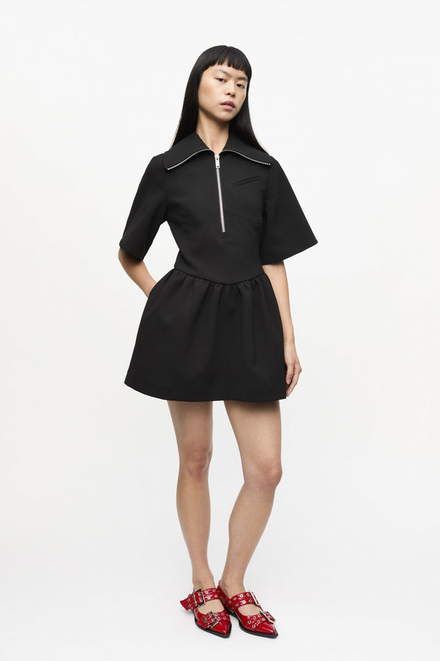 Bonded Crepe Mini Dress