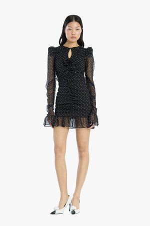 Printed Long-Sleeve Dress