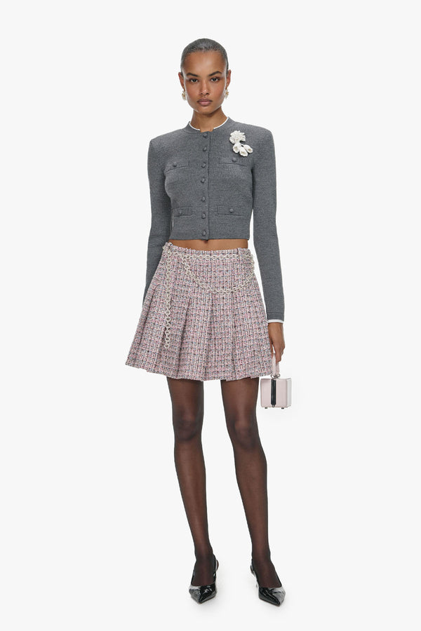 Crochet flower cardigan