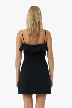Bonded Crepe Strap Mini Dress