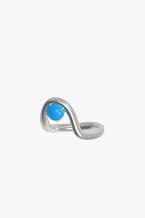 Band Ring II Turquoise Silver