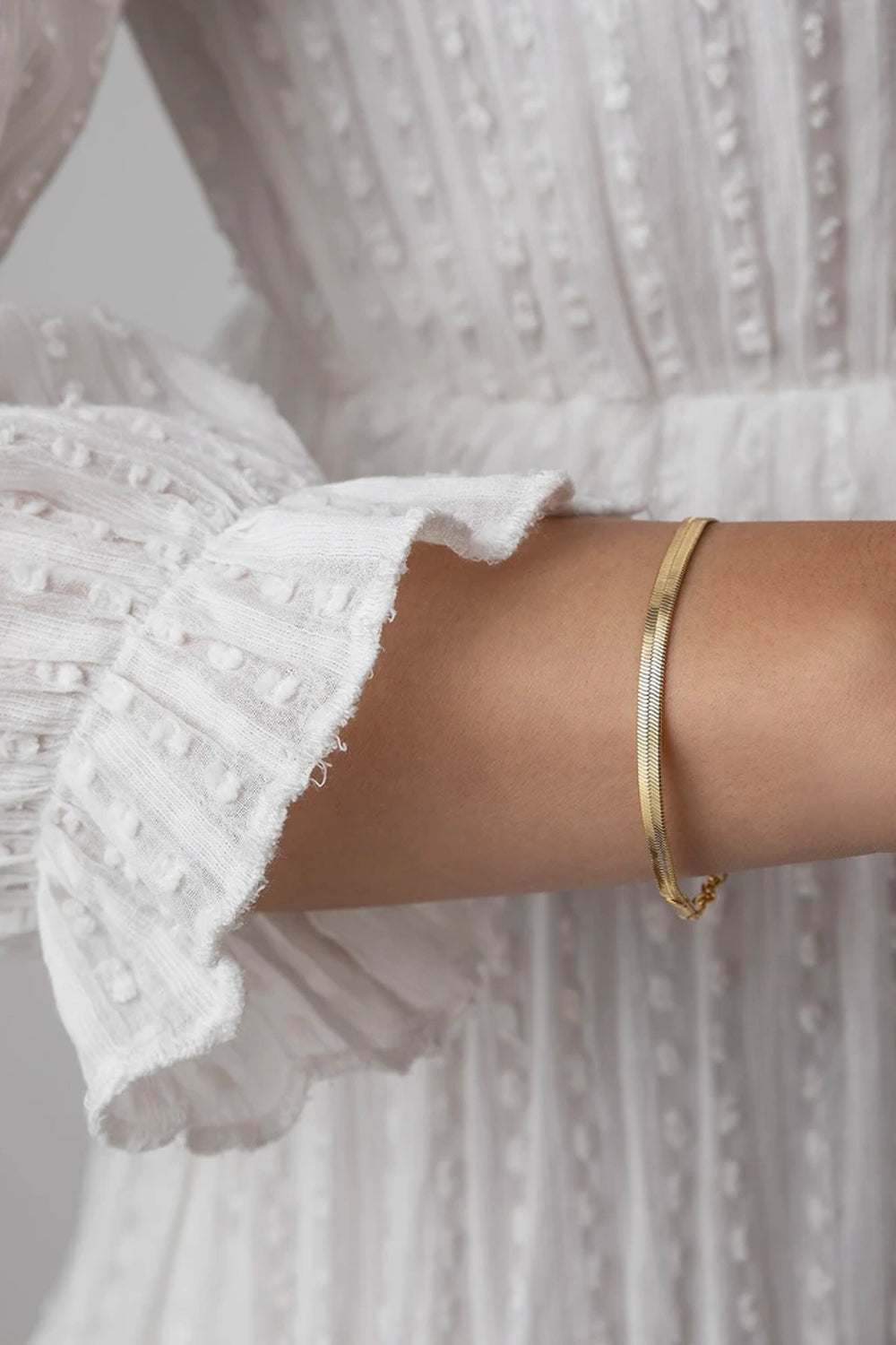 Gold Snake Charm Bracelet