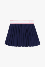 Serif Logo Pleated Skirt