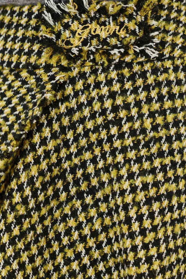 Woollen Check Mini Skirt
