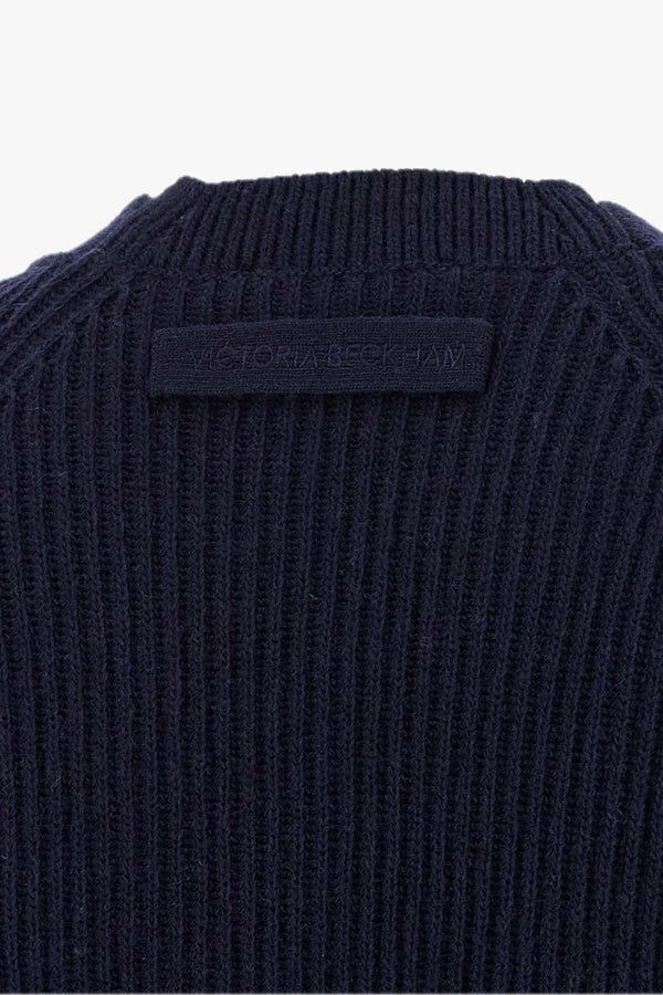 Stepped Hem V-neck Cardigan