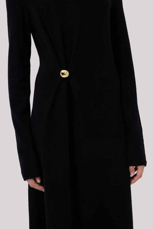 Lucero draped knit dress