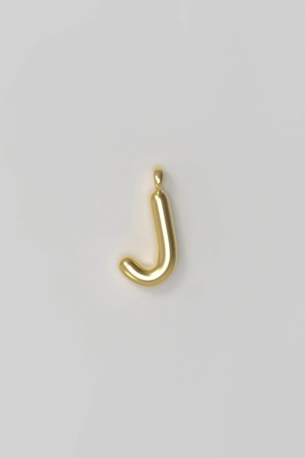 Letter charm Small J - Gold plated