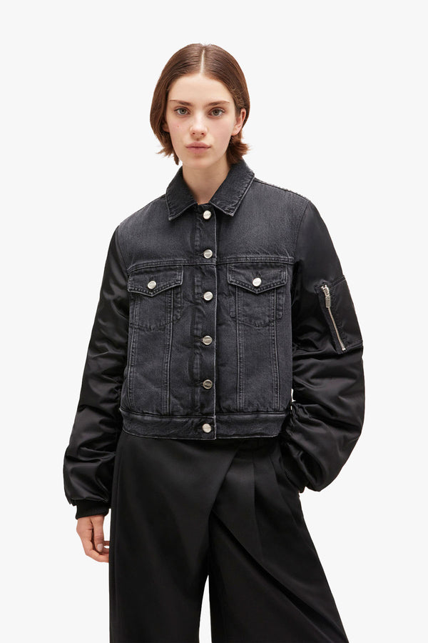 Rigid Denim Mix Jacket