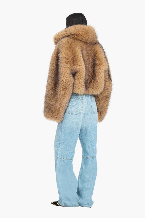 Faux Fur Cropped Jacket