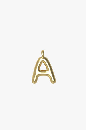 Letter charm Small A - Gold plated