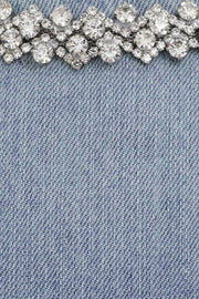 Crush Embellished Denim Top