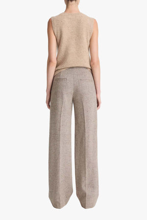 Mid Rise Donegal Wide Leg Trouser