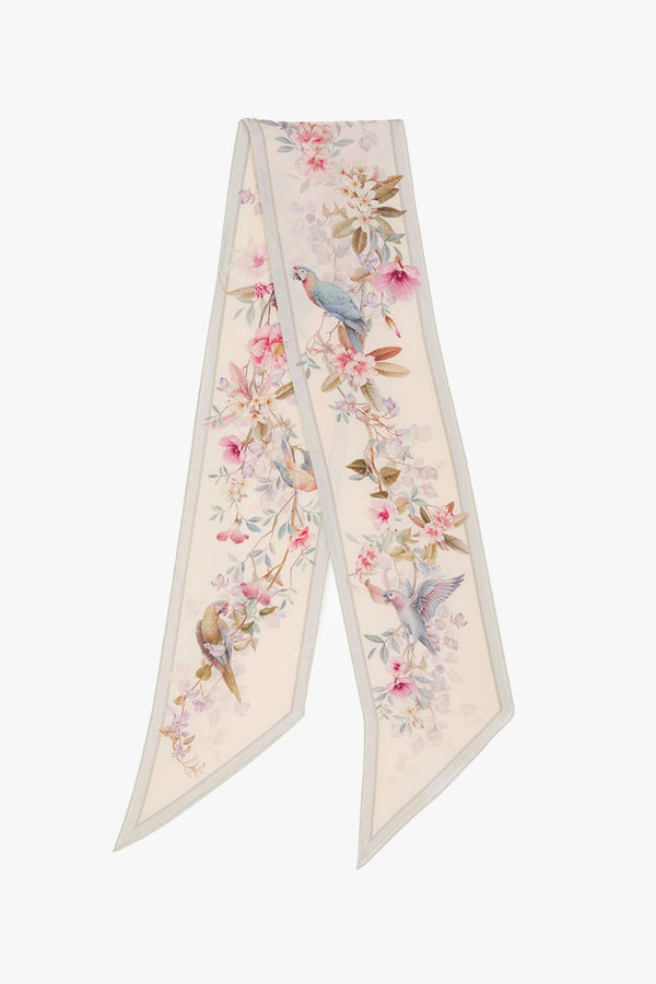 Printed Silk Neck Scarf