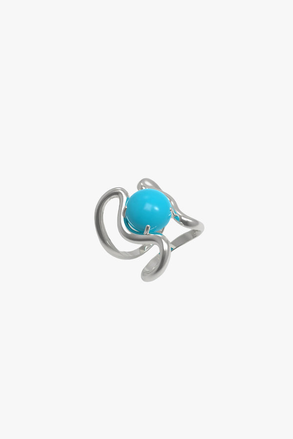 Reef Ring Turquoise Silver
