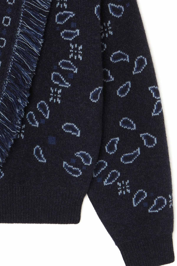 Cardi-Bomber Bandana Jacquard