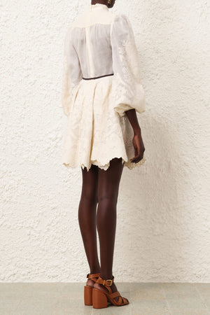 Ottie Embroidered Mini Dress