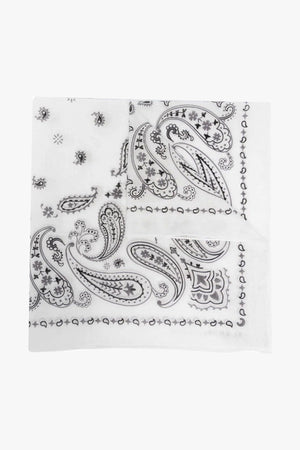 Printed Cotton Bandana White Multicolor