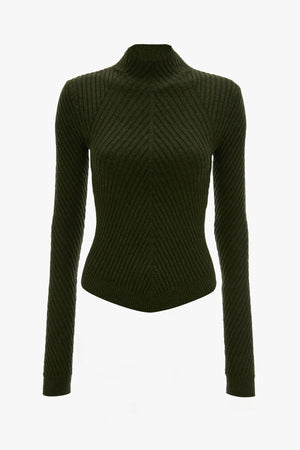 Ribbed Long Sleeve Polo