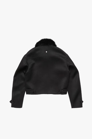Shearling Collar Bomber