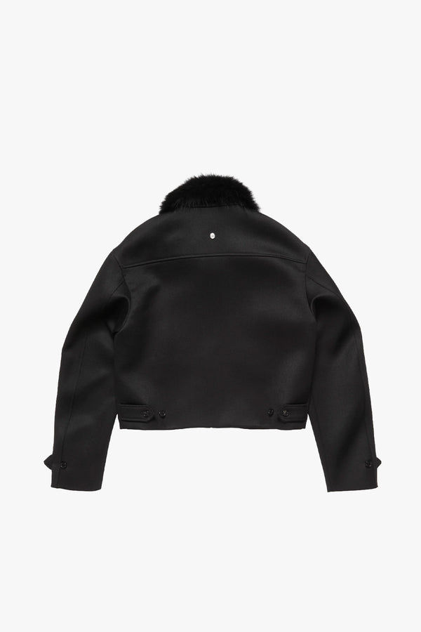 Shearling Collar Bomber