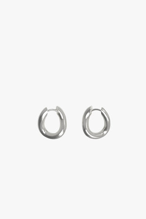 Thorn hoop tiny silver