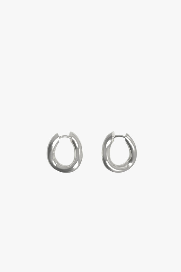 Thorn hoop tiny silver