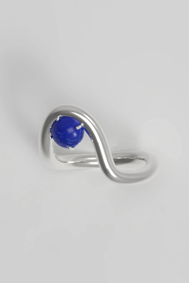 Band Ring II Lapis Silver