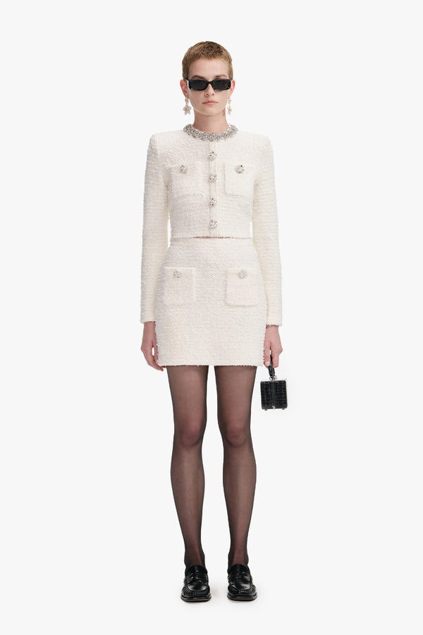 Textured knit cardigan