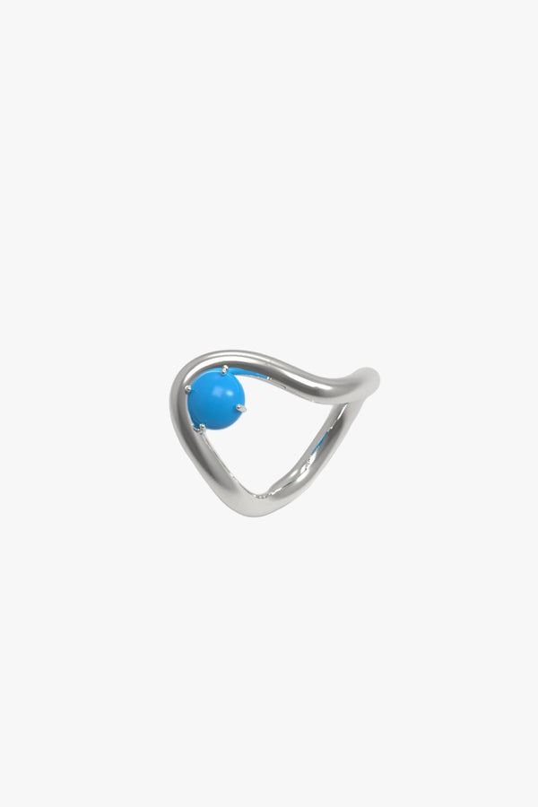 Band Ring II Turquoise Silver