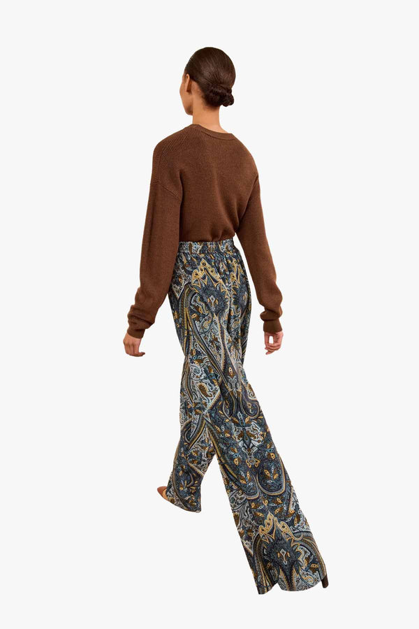 Sawyer Wide Leg Silk Pant