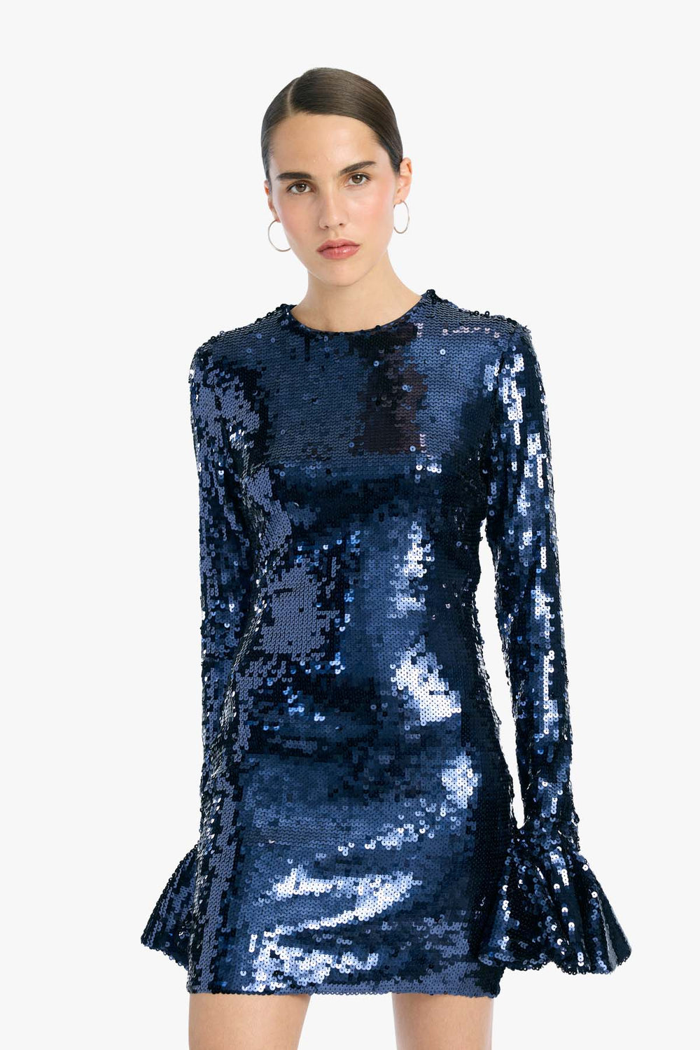 Sequins Ls Mini Dress