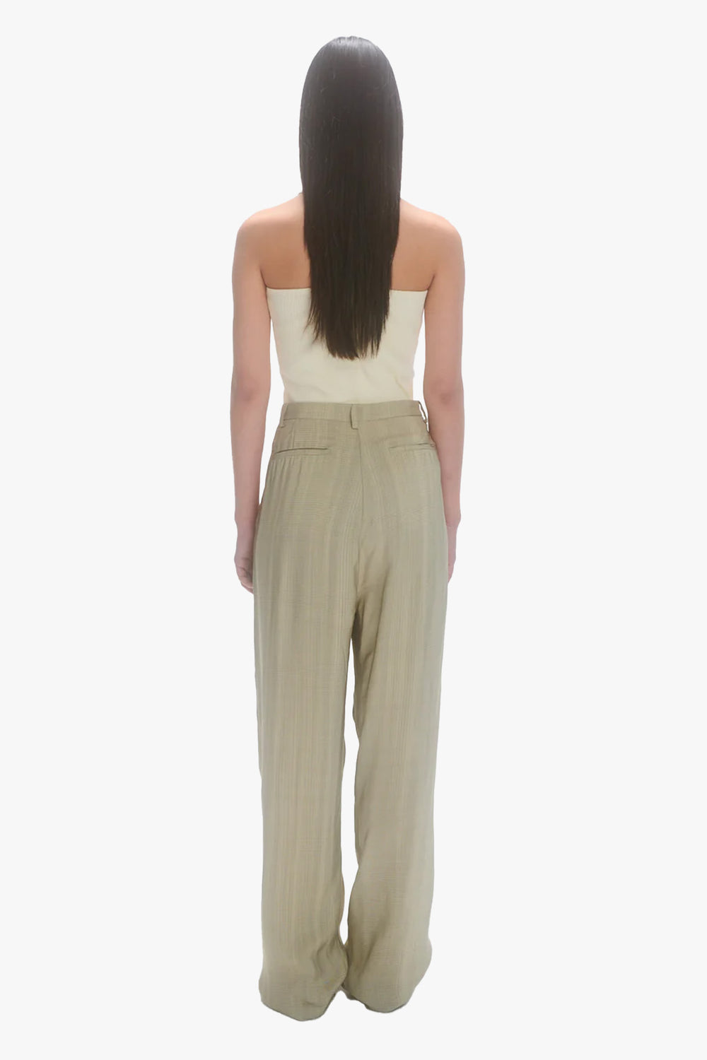 High Waist Tailored Trousers