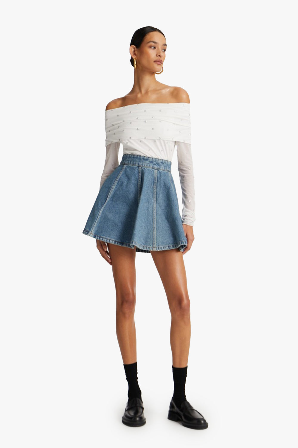 Denim Mini Skirt