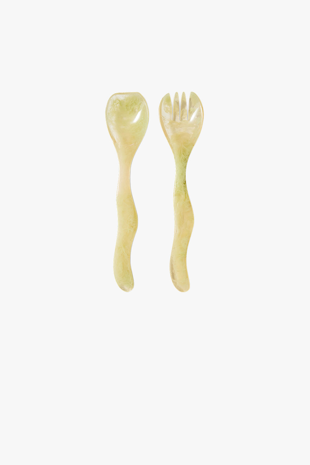 Salad Cutlery Mist Green Set of 2