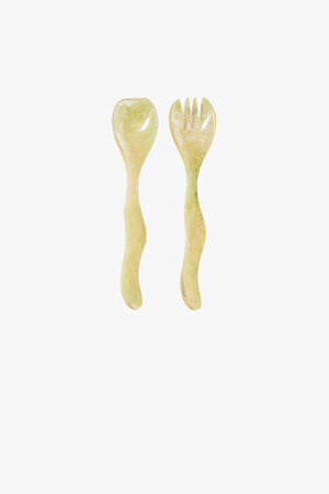 Salad Cutlery Mist Green Set of 2