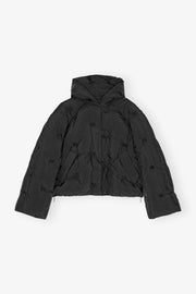 Nylon Tech Puffer Short Jacket