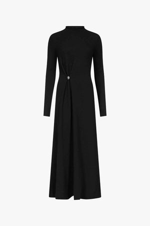 Lucero draped knit dress