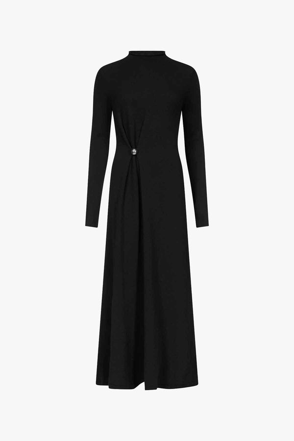 Lucero draped knit dress