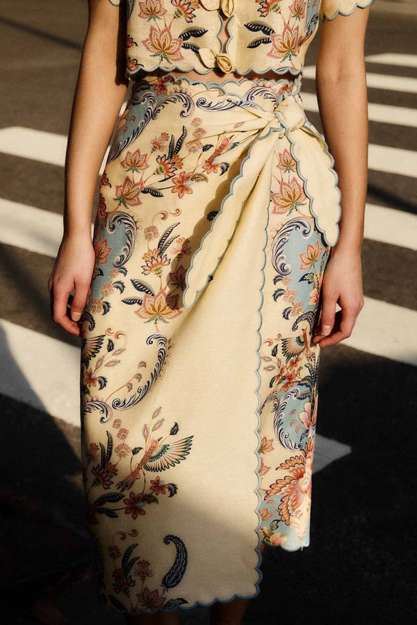 Boho Beauty Butter Midi Skirt