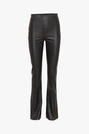 Stretch Leather Bootcut Pant