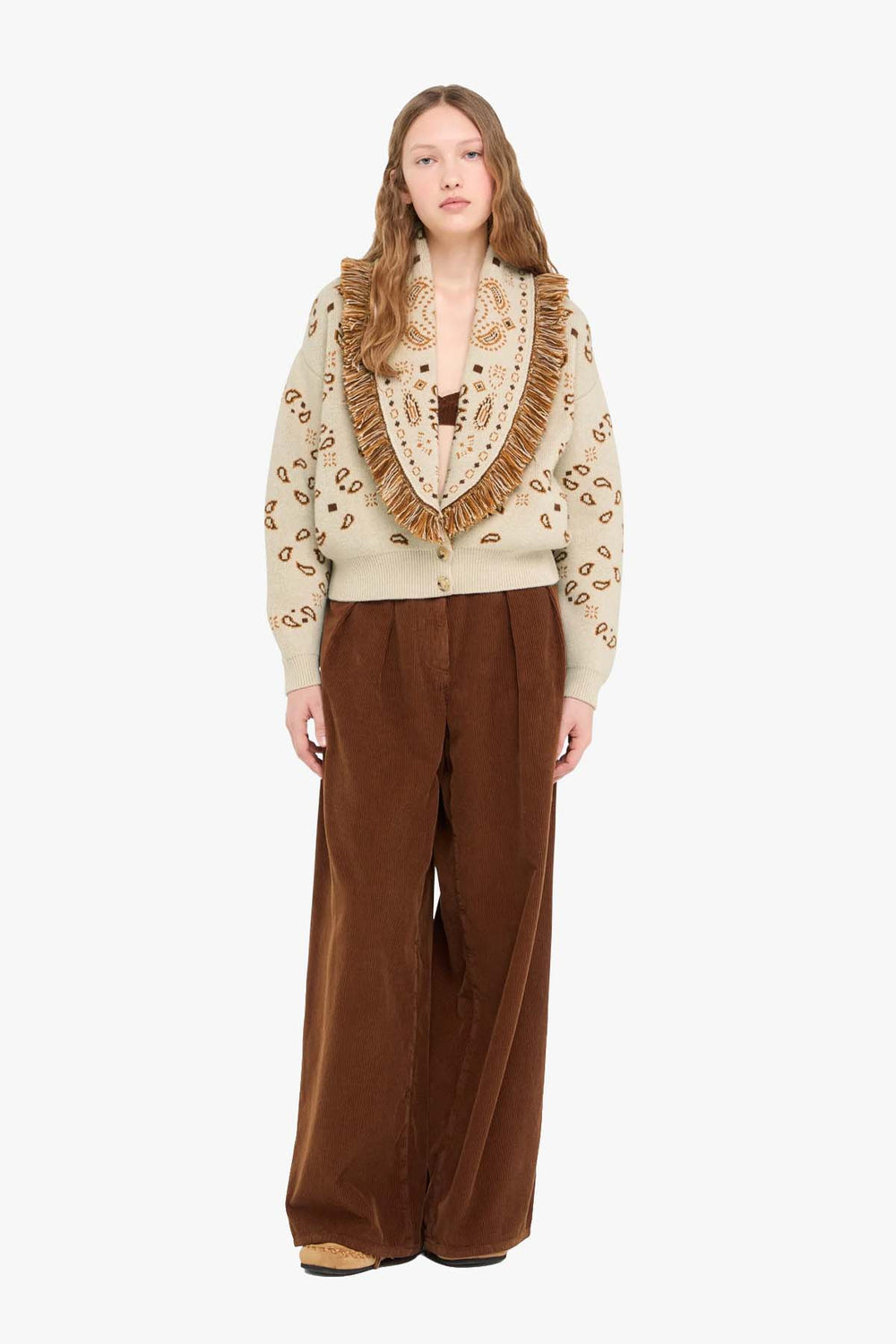 Bandana Jacquard Cardi Bomber Canvas Multi