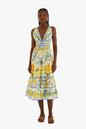 Emily Floral Tapestry Midi Dress