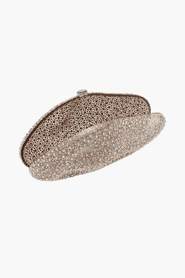 The Caldera Clutch Silver Rhinestone