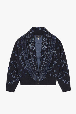 Cardi-Bomber Bandana Jacquard