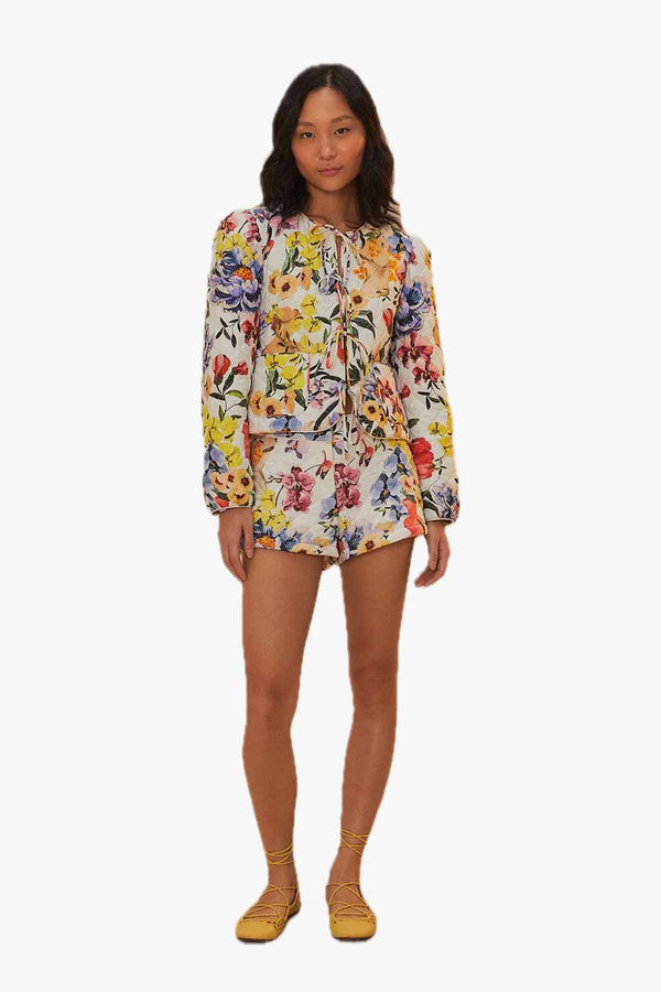 Greek Garden Off-White Coat