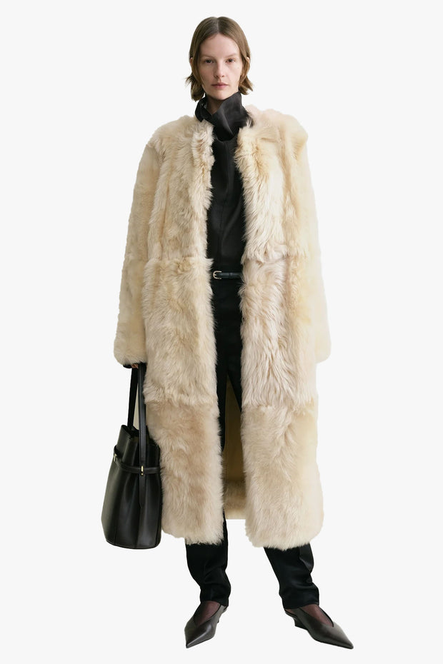 Silky Shearling Coat