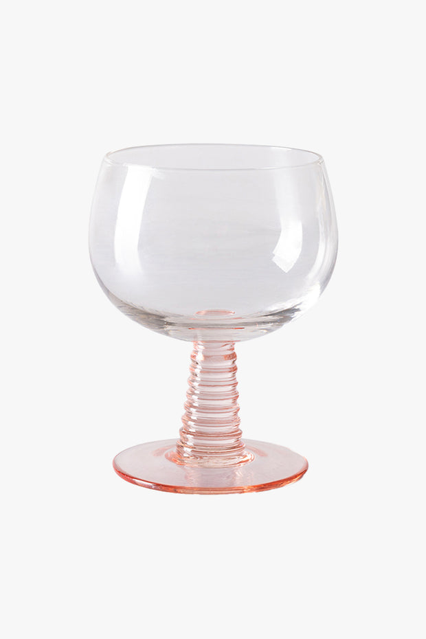 Swirl Wine Glass Low